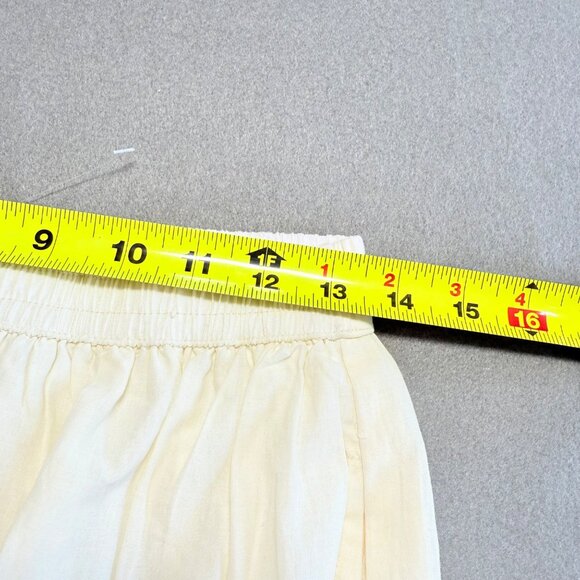 Jennifer & Grace Women Ecru Lined Eyelet Maxi Skirt Size Small Elastic Waist NWT - Picture 11 of 12